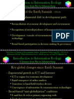 Introduction To Information Ecology: A Journey From Rio To Johannesburg, April 2002