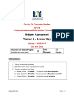 Midterm Assessment - Answer Key: Faculty of Computer Studies T215B Communication and Information Technologies (II)