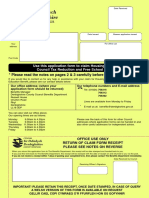 Claim Form 2013