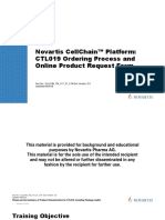 Novartis Oncology Novartis CellChain Platform - CTL019 Ordering Process and Online Product Request Form