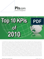 Top 10 KPIs of 2010