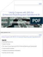Using Cognos With IMS For Enhanced Reporting and Operational BI