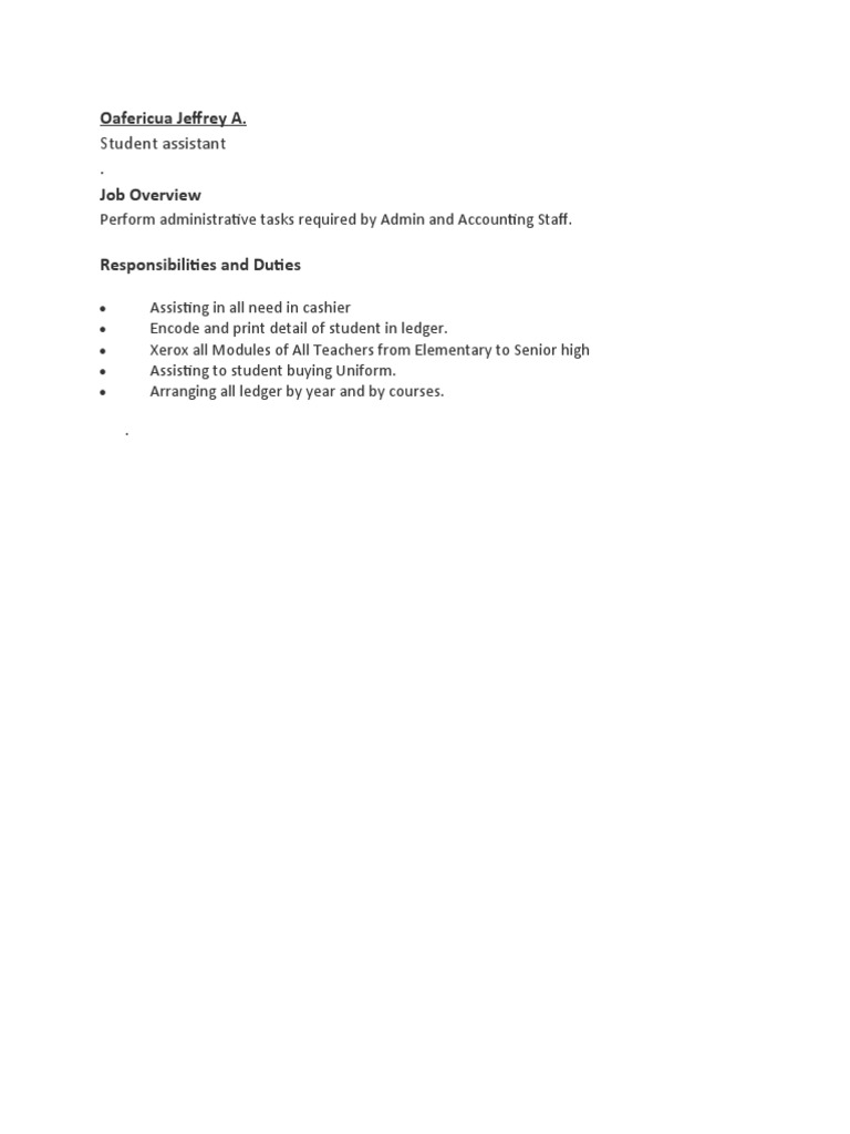 Job Description Template Download 20201210 | PDF