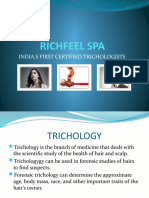 Richfeel Spa: India, S First Certified Trichologists
