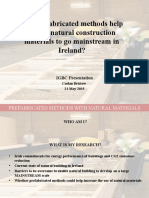 Can Prefabricated Methods Help Enable Natural Construction Materials To Go Mainstream in Ireland?