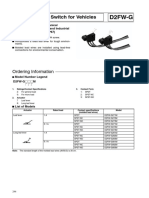 Sealed Basic Switch For Vehicles D2FW-G