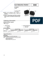 Ultra Subminiature Detection Switch D3C