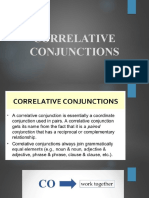 CORRELATIVE CONJUNCTIONS