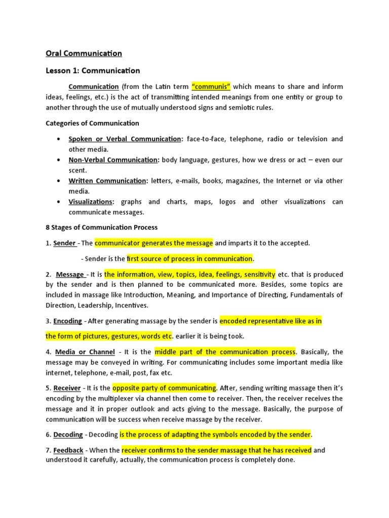 Oral Communication PDF Motivation Motivational