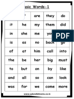 Basic Words For Kids 1