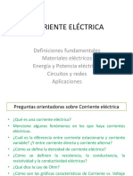 Clases 1 y 2. Corriente Eléctrica