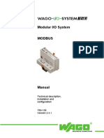 Modular I/O System Modbus: Technical Description, Installation and Configuration