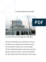 In The Praise of Hazrat Sardar Baig Saheb Hyderabad