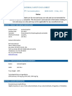 Material S Afety Data S Heet NAMEOFPRODUCT:Acetaminophen: Notice