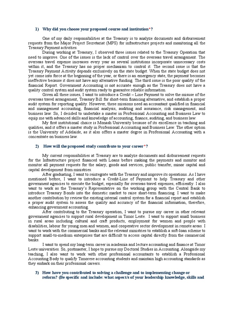 Essay AAS Supporting Statements | PDF | Accounting | United States ...