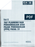 Bab IX - Tax Planning 21