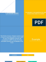 Consideration: "Consideration Is The Benefit That Both Parties Receive in The Context of A Contract."