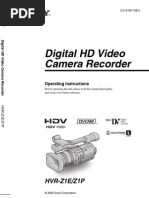 Download SONY-HVR-Z1 by lydsoneword SN50396513 doc pdf