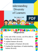 Understanding Diversity of Learners