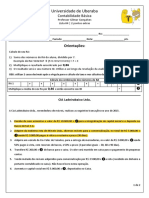 Contabilidade Básica - Lista 04 com exercícios da Cia Ladeirabaixo Ltda