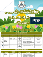 Plan de Actividadades 22 Al 26 de Marzo