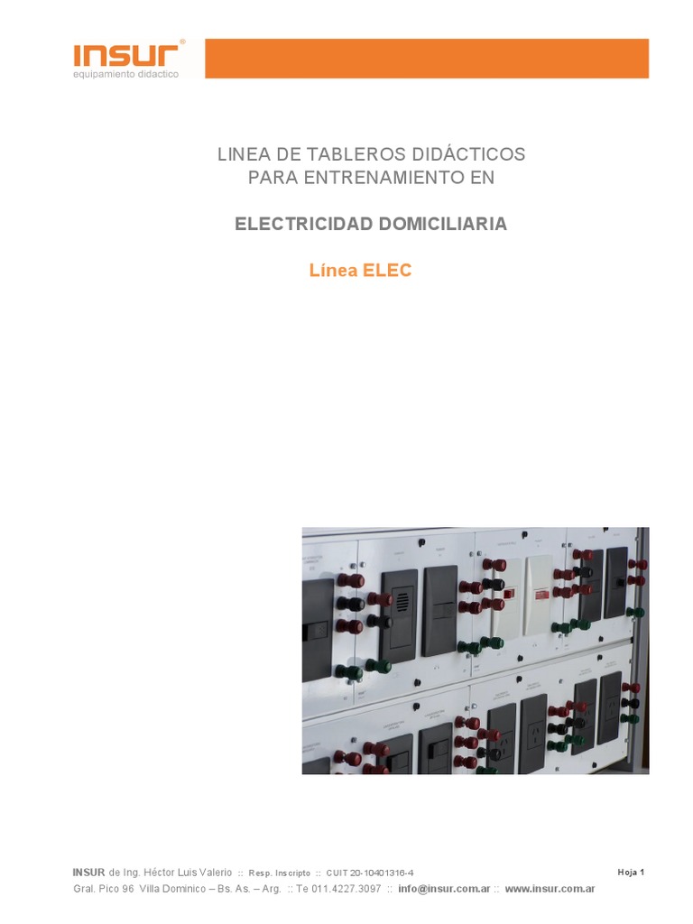 Linea Elec - Electricidad Domiciliaria | PDF | Diodo emisor de luz ...