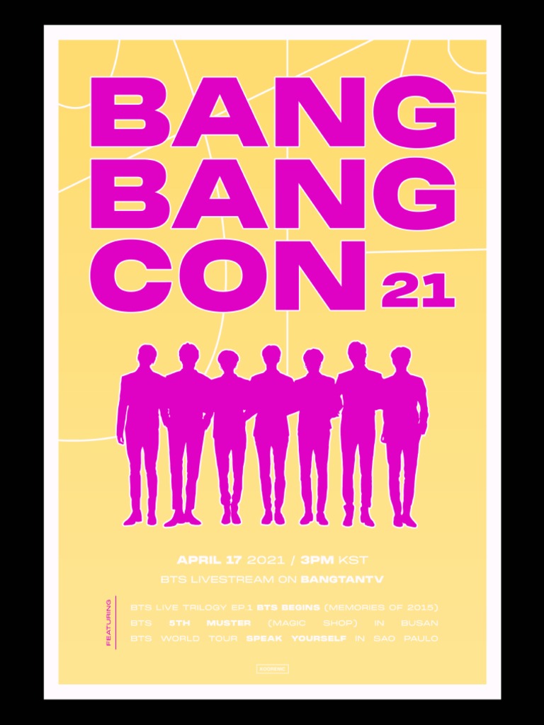 bangbangcon 2021 poster tickets printable pdf