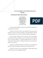 Analisis de La 1era Estrofa y Coro Del Himno Nacional de Venezuela