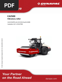 Dynapac Ca2500d Parts Manual
