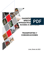 Diagnóstico de Situación de Las Brechas de Infraestructura o de Acceso A Servicios Del Sector Transportes y Comunicaciones Periodo 2022 - 2024 PDF