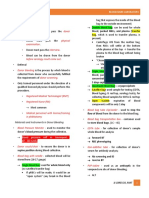 Donor Bleeding Notes