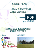 Business Plan Macs Day & Evening Care Centre