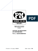 Manual de Operacion PM32, PM36