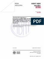 NBR ISO IEC 27701 (2019)