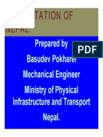 Prepared by Basudev Pokharel Mechanical Engineer Ministry of Physical Infrastructure and Transport Nepal