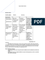 Improvisation Rubric l3 s1