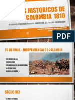 Hechos Historicos de Colombia 1810