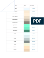 Lista de Colores (HTML)