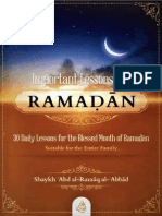 Important Lessons for Ramadan Sh. Abd Al Razzaq Al Abbad Compressed