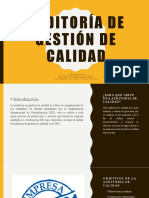 Auditoría de Gestión de Calidad