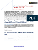 Pass Python Institute PCAP-31-02 Exam in 1st Attempt