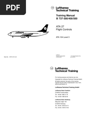 Training Manual B 737-300/400/500: ATA 27 Flight Controls | PDF