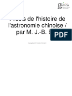 BIOT Jean-Baptiste - Précis de L'histoire de L'astronomie Chinoise (1861)