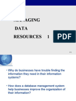 Managing Data Resources 1