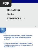 Managing Data Resources 1