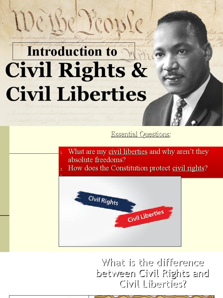 Civil Liberties and Civil Rights | PDF