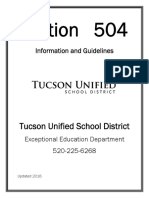 Section 504: Tucson Unified School District
