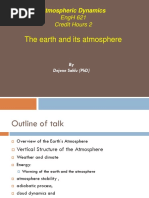 The Earth and Its Atmosphere