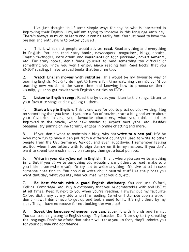 How To Improve Your English | PDF | Indonesian Language | Books