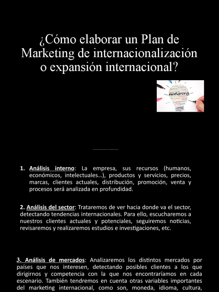 Plan de Marketing Internacional | PDF